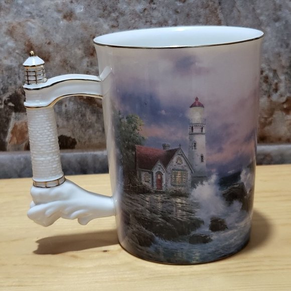 VTG Thomas Kincade Lighthouse Mug Beacon of Hope Bradford Edition 2002 - Picture 1 of 17